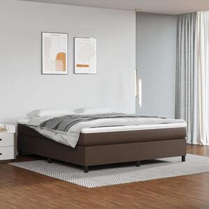 VidaXL Πλαίσιο Κρεβατιού Boxspring Καφέ 160x200 εκ. Συνθετικό Δέρμα