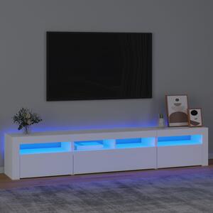 VidaXL Έπιπλο Τηλεόρασης με LED Λευκό 210x35x40 εκ