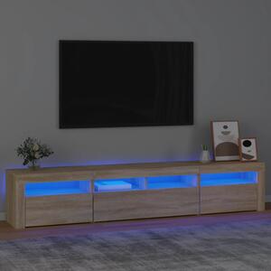 VidaXL Έπιπλο Τηλεόρασης με LED Sonoma Δρυς 210x35x40 εκ