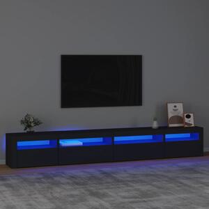 VidaXL Έπιπλο Τηλεόρασης με LED Μαύρο 270x35x40 εκ