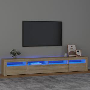 VidaXL Έπιπλο Τηλεόρασης με LED Sonoma Δρυς 240 x 35 x 40 εκ