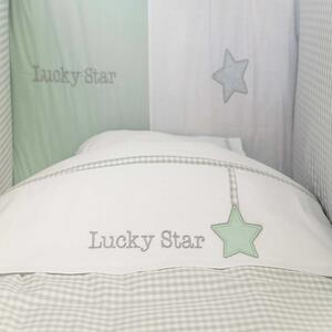 Σεντόνια Σετ 3τμχ Des.304 Lucky Star White-Green Baby Oliver