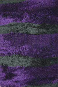 Χαλί Glamour Shaggy 7201 Black-Purple