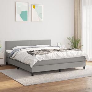 VidaXL Κρεβάτι Boxspring με Στρώμα Αν. Πράσινο 160x200εκ Υφασμάτινο