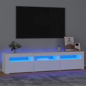 VidaXL Έπιπλο Τηλεόρασης με LED Λευκό 180 x 35 x 40 εκ