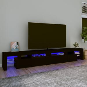 VidaXL Έπιπλο Τηλεόρασης με LED Μαύρο 260x36,5x40 εκ