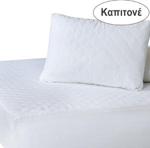 Κάλυμμα Μαξιλαριών Καπιτονέ Σετ 2τμχ 1088 White Das Home