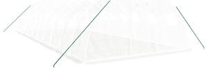 VidaXL Θερμοκήπιο Λευκό 40 μ² 10 x 4 x 2 μ. με Ατσάλινο Πλαίσιο
