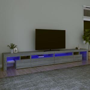 VidaXL Έπιπλο Τηλεόρασης με LED Γκρι Sonoma 290x36,5x40 εκ