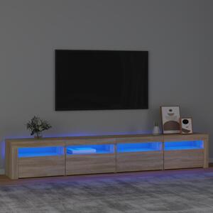 VidaXL Έπιπλο Τηλεόρασης με LED Sonoma Δρυς 240 x 35 x 40 εκ