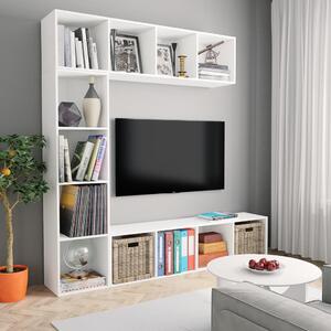 VidaXL Έπιπλο TV / Βιβλιοθήκη Σετ 3 τεμ. Λευκό 180 x 30 x 180 εκ