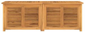 VidaXL Μπαούλο Αποθήκευσης Κήπου με Τσάντα 150x50x55εκ Μασίφ Ξύλο Teak