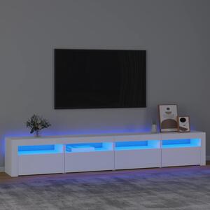 VidaXL Έπιπλο Τηλεόρασης με LED Λευκό 240x35x40 εκ