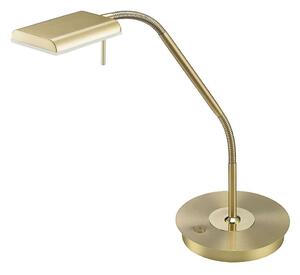 Φωτιστικό Γραφείου Led Bergamo 1100Lm 20x50cm Brass Mat-White 520910108 Trio Lighting