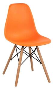 Καρέκλα Με κάθισμα Twist PP HM8460.06 46x50x82cm Orange Σετ 4τμχ