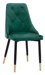 Καρέκλα Fannie HM8701.03 49x53x88Υcm Forest Green Σετ 2τμχ