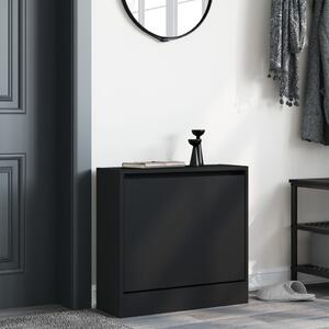 VidaXL Παπουτσοθήκη Μαύρη 60 x 21 x 57 εκ. από Επεξεργασμένο Ξύλο