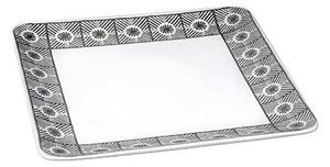 Πιάτο Dande Τετράγωνο Ρηχό Lis101K6 27X27cm Grey-White Espiel