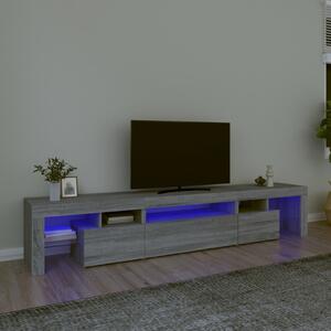 VidaXL Έπιπλο Τηλεόρασης με LED Γκρι Sonoma 215x36,5x40 εκ