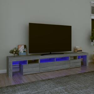 VidaXL Έπιπλο Τηλεόρασης με LED Γκρι Sonoma 230x36,5x40 εκ