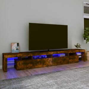 VidaXL Έπιπλο Τηλεόρασης με LED Καπνιστή Δρυς 260x36,5x40 εκ