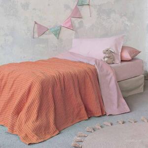 Κουβέρτα Πικέ Μονή (160x240) Nima Bed Linen Habit Orange