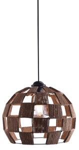 Φωτιστικό Οροφής Μονόφωτο Homelighting Ball Show 77-3620 Black/Rope