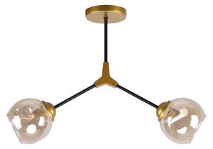 Φωτιστικό Οροφής Δίφωτο Homelighting Conelly 77-8104 Brass