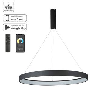 Φωτιστικό Οροφής Led Dimmable Smart WiFi Homelighting Amaya 77-8139 Black