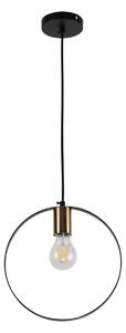 Φωτιστικό Οροφής Μονόφωτο Homelighting Hoop 77-8174 Black/Brass