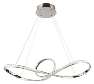 Φωτιστικό Οροφής Led Dimmable Homelighting Malbera 77-8126 Chrome