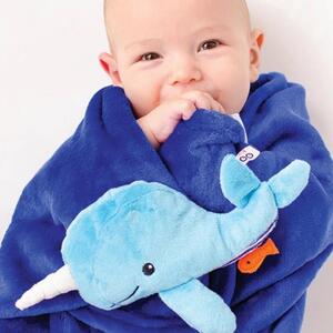 Κουβέρτα Fleece Αγκαλιάς (68.5x100) Zoocchini Whale