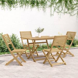 VidaXL Καρέκλες Κήπου Πτυσσόμενες 4 τεμ 48,5x61,5x87 εκ. Μασίφ Ακακία