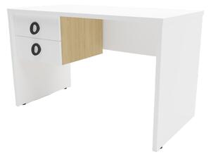 Γραφείο Easy / Iris 2, 120x60x72, Χρώμα Λευκό 0090, Μελαμίνη