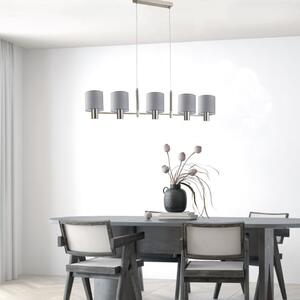 Φωτιστικό Οροφής Πολύφωτο Homelighting 77-8291 Nickel/Grey