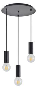 Φωτιστικό Οροφής Τρίφωτο Homelighting Adept Tube 77-8480 Black