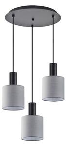 Φωτιστικό Οροφής Τρίφωτο Homelighting 77-8516 Black/Grey