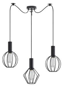 Φωτιστικό Οροφής Τρίφωτο Homelighting Adept Flex 77-8909 Black