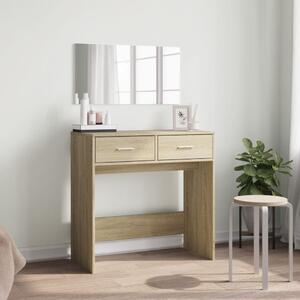 VidaXL Μπουντουάρ με Καθρέφτη Sonoma Δρυς 80 x 39 x 80 εκ