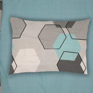 Μαξιλαροθήκη (50x70) Dimcol Hexagon 395 Grey