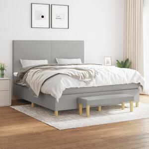 VidaXL Κρεβάτι Boxspring με Στρώμα Αν. Πράσινο 160x200εκ Υφασμάτινο