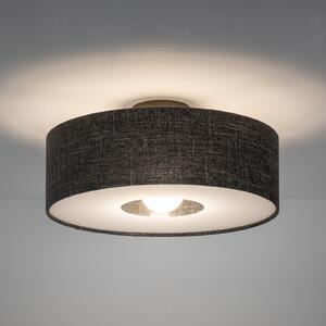 Nowodvorski Lighting Φωτιστικό οροφής Amarela M, μαύρο μελανζέ, ύφασμα, E27, ρυθμιζόμενος, Μαύρο, Σαλόνι / τραπεζαρία, Ύφασμα / Κλωστοϋφαντουργία, σύγχρονο