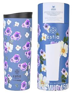 Ποτήρι Θερμός 450ml Estia Save The Aegean Travel Mug Garden Blue 01-20415