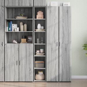 VidaXL Ντουλάπι Γκρι Sonoma 30x41x185 εκ. από Επεξεργασμένο Ξύλο