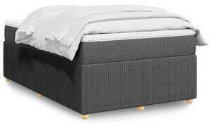 VidaXL Κρεβάτι Boxspring με Στρώμα Σκούρο Γκρι 120x200 εκ. Υφασμάτινο