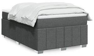 VidaXL Κρεβάτι Boxspring με Στρώμα Σκούρο Γκρι 120x200 εκ. Υφασμάτινο