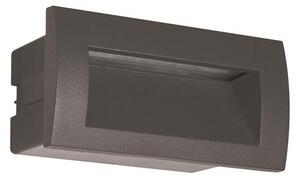 Απλίκα Led Εξωτερικού Χώρου Χωνευτή Eurolamp 145-52503 Dark Grey