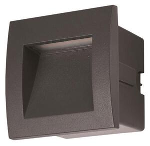 Απλίκα Led Εξωτερικού Χώρου Χωνευτή Eurolamp 145-52501 Dark Grey