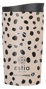 Ποτήρι Θερμός 350ml Estia Save The Aegean Travel Mug Leopard Taupe 01-25663