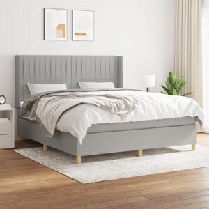 VidaXL Κρεβάτι Boxspring με Στρώμα Αν. Πράσινο 160x200εκ Υφασμάτινο